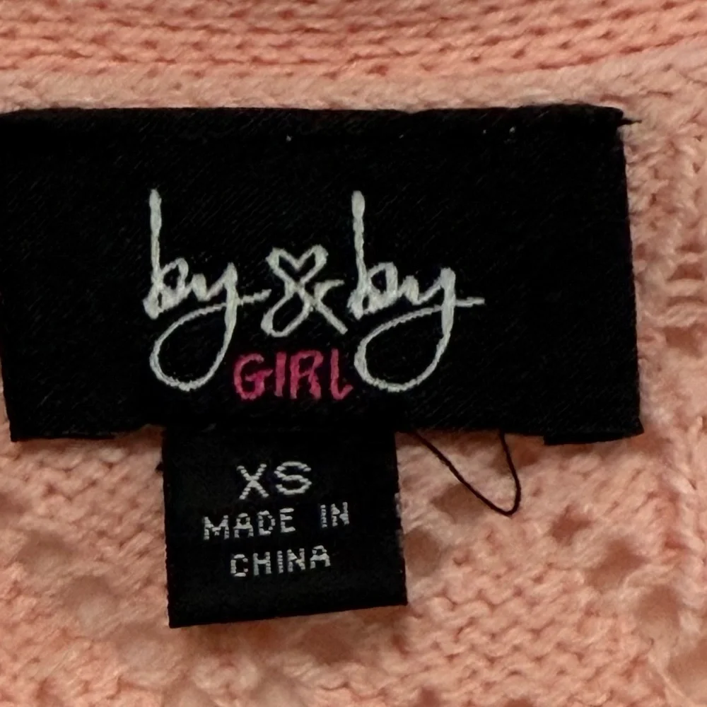 Girls XS Blush Pink Cropped V-Neck Cardigan - NWT